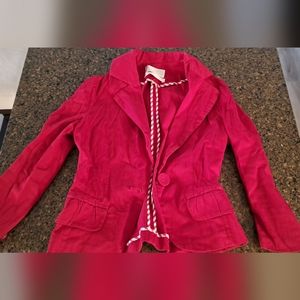 Red blazer xs